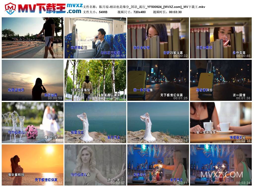 陈月琼-相识也是缘分_国语_流行_YF500924
